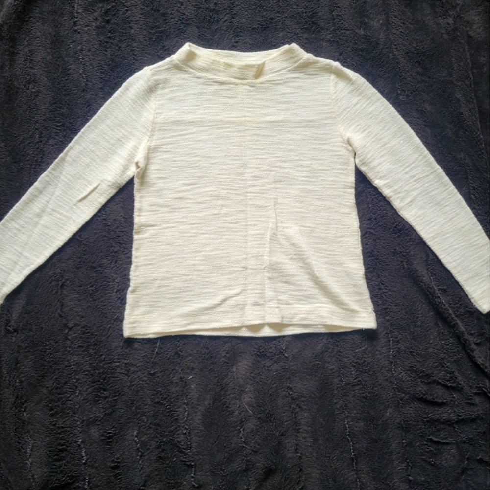 Loft long sleeve white sweater